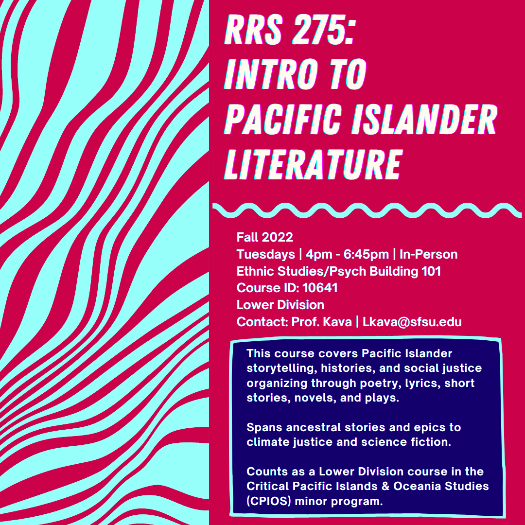 RRS 275 Intro To Pacific Islander Literature Banner