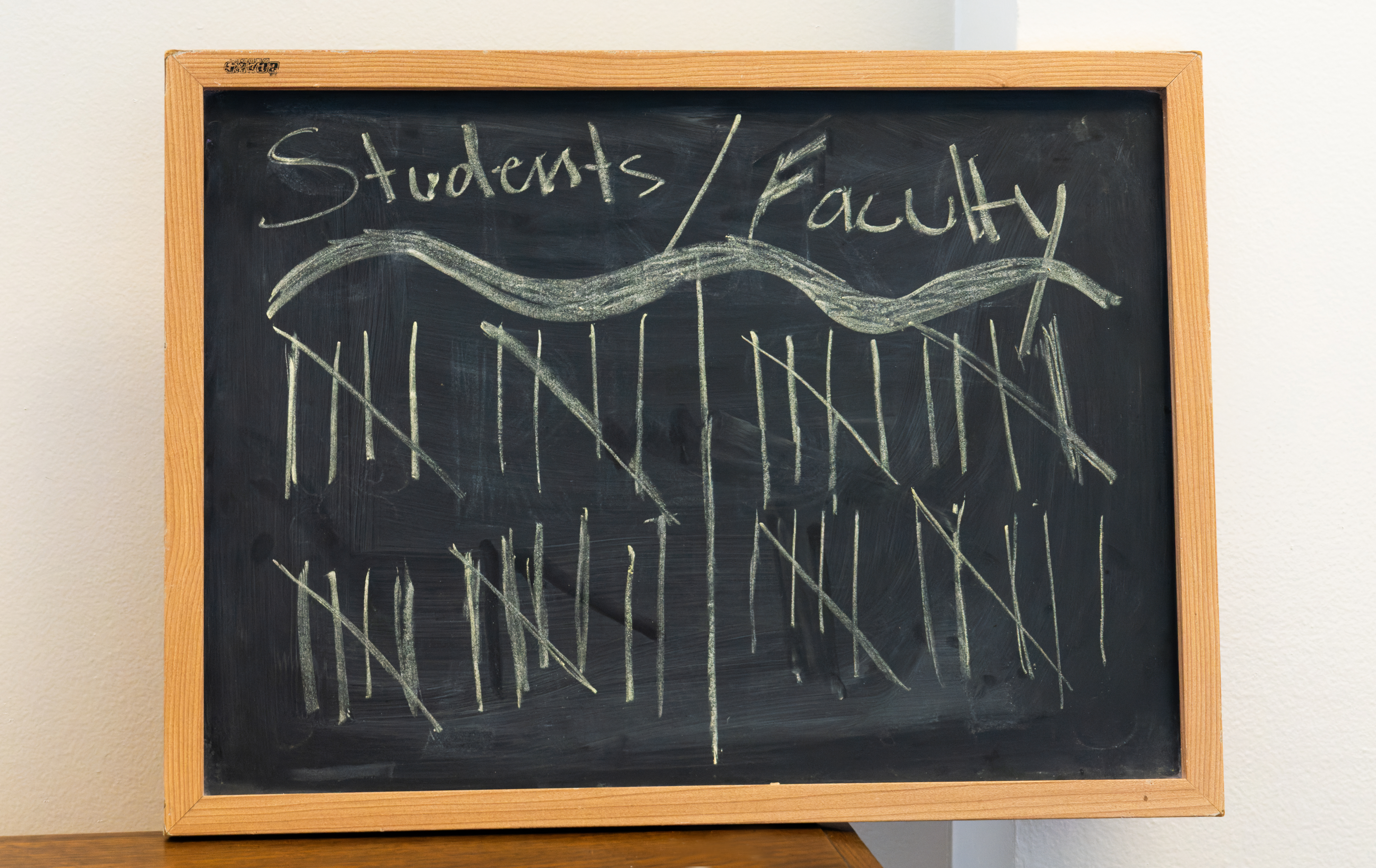 Trivia scoreboard with students winning by one point.