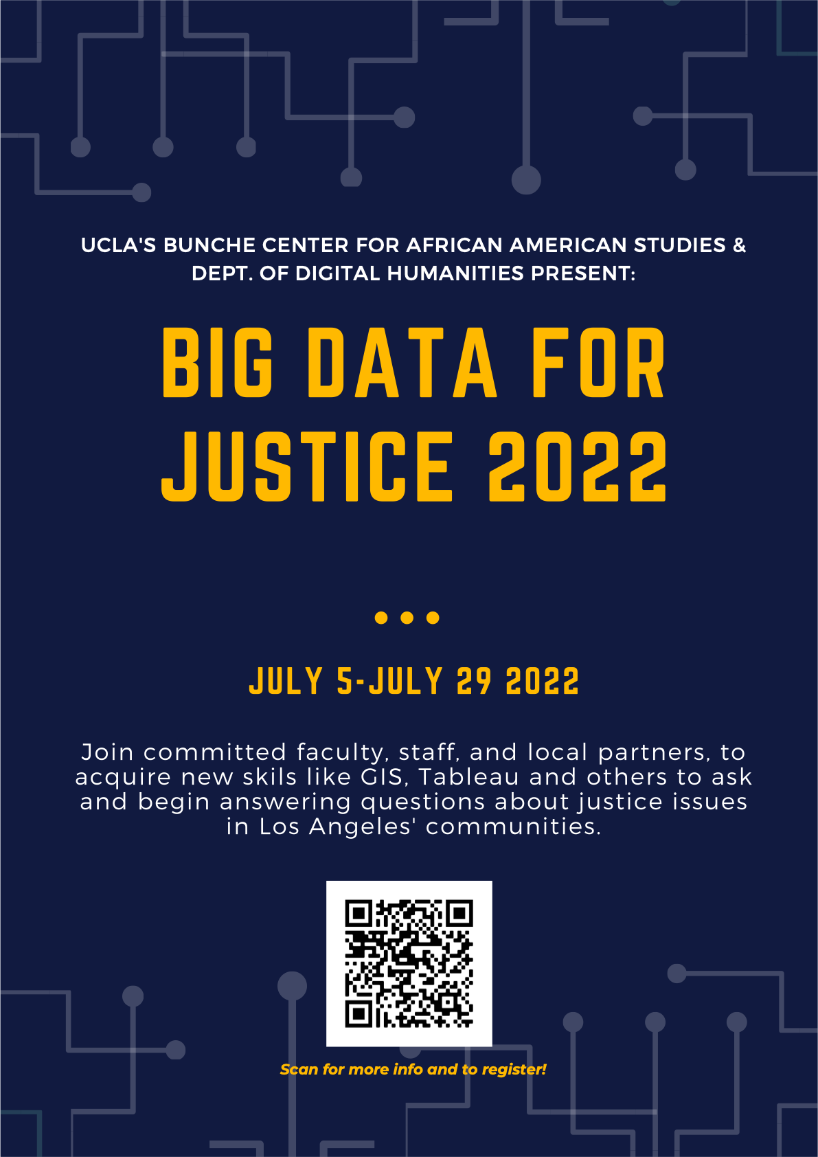 poster for Big Data Justice for 2022